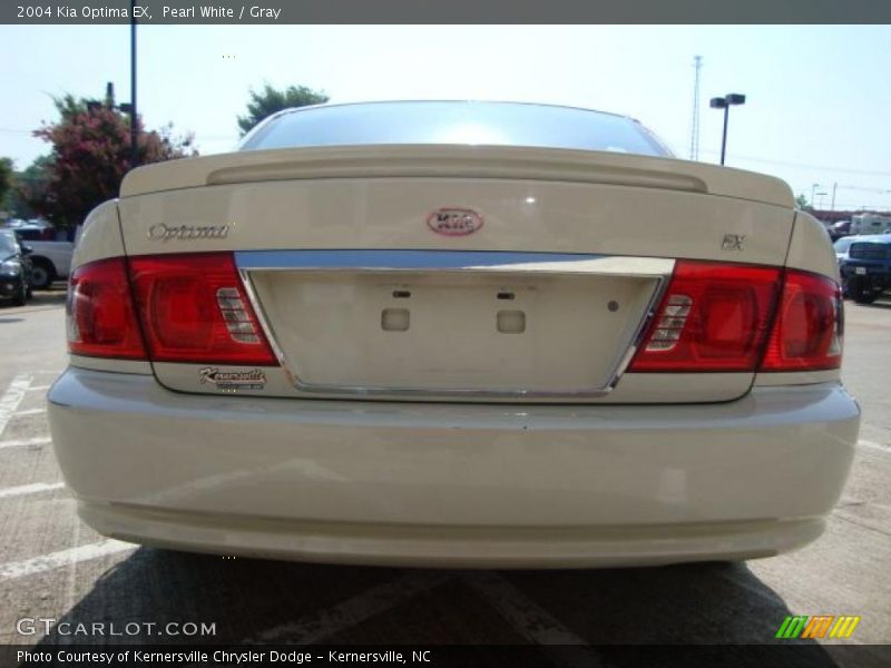 Pearl White / Gray 2004 Kia Optima EX