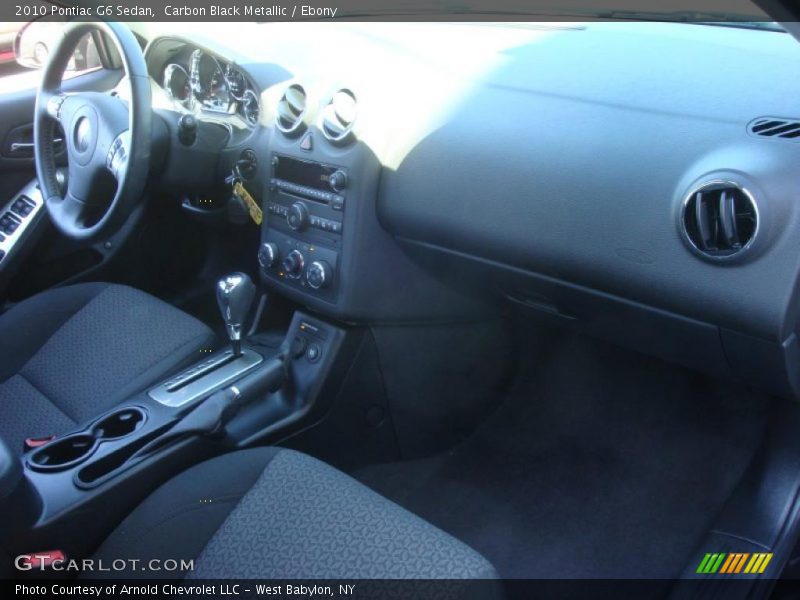 Carbon Black Metallic / Ebony 2010 Pontiac G6 Sedan