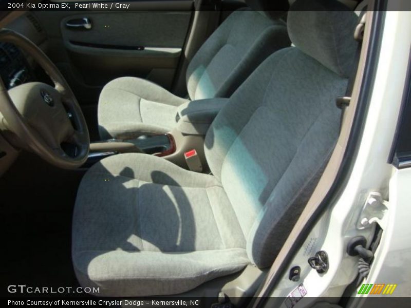 Pearl White / Gray 2004 Kia Optima EX