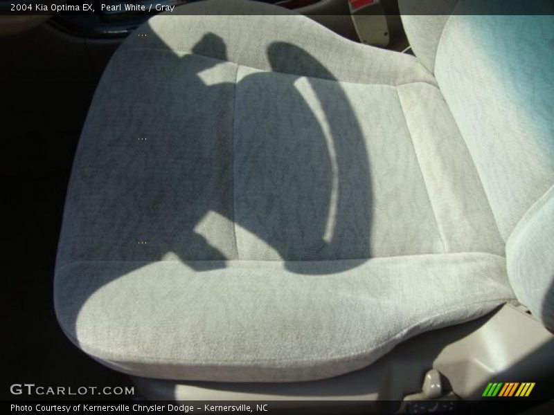 Pearl White / Gray 2004 Kia Optima EX