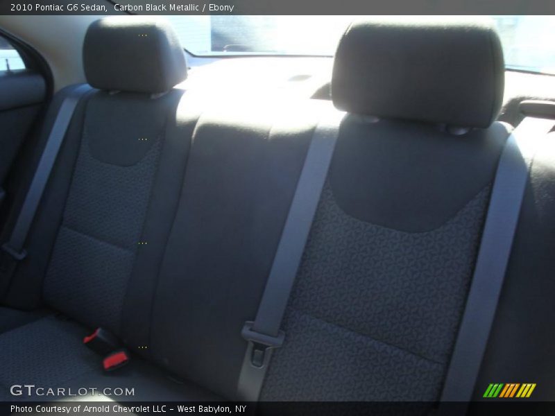 Carbon Black Metallic / Ebony 2010 Pontiac G6 Sedan