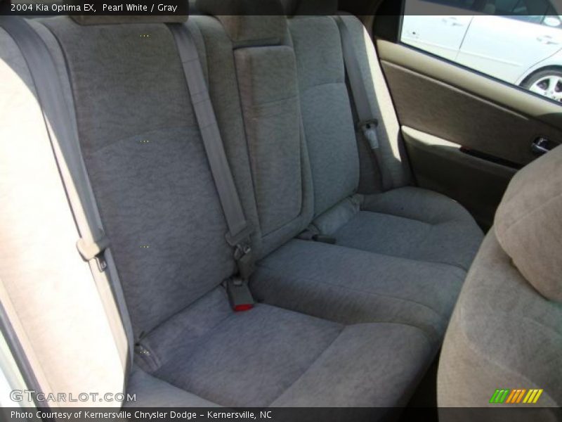 Pearl White / Gray 2004 Kia Optima EX