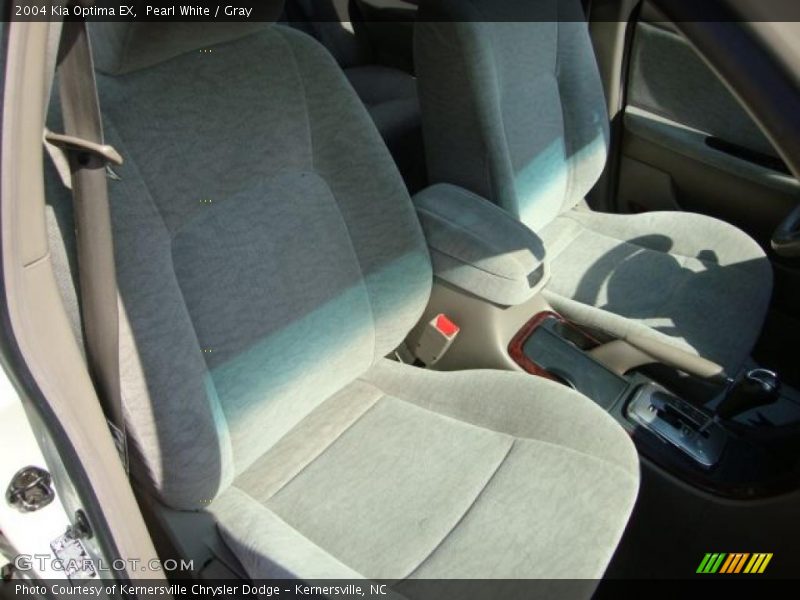 Pearl White / Gray 2004 Kia Optima EX