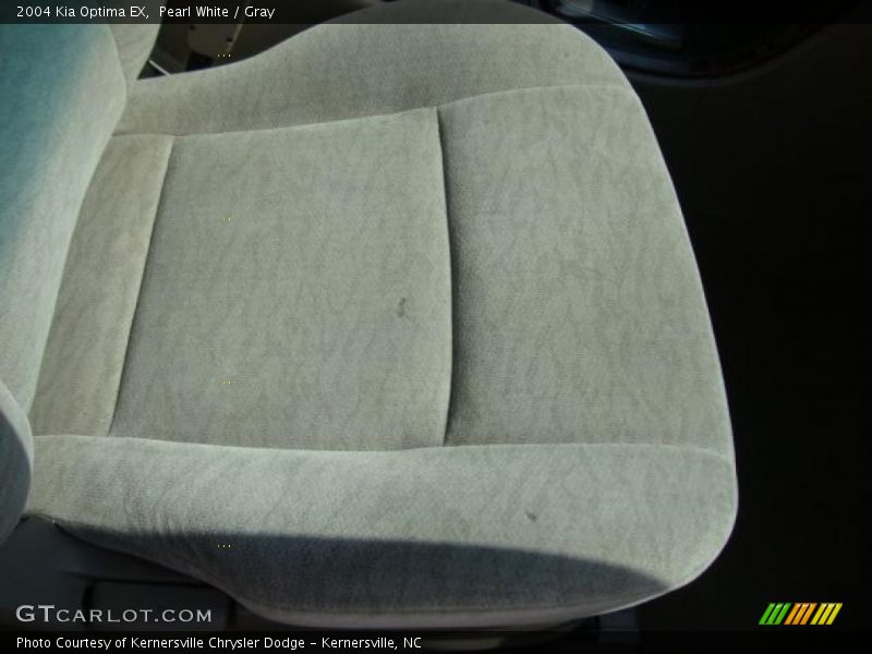 Pearl White / Gray 2004 Kia Optima EX