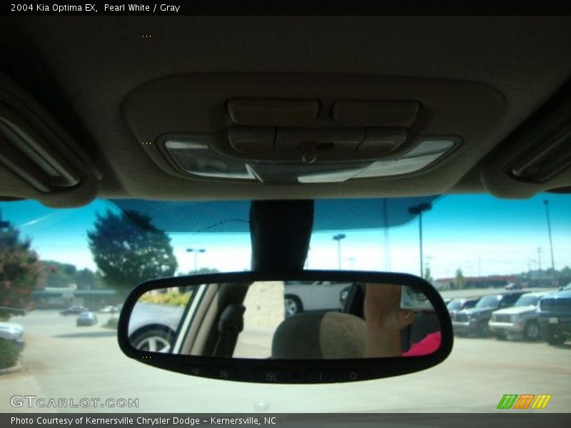 Pearl White / Gray 2004 Kia Optima EX