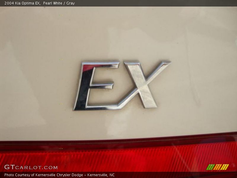 Pearl White / Gray 2004 Kia Optima EX