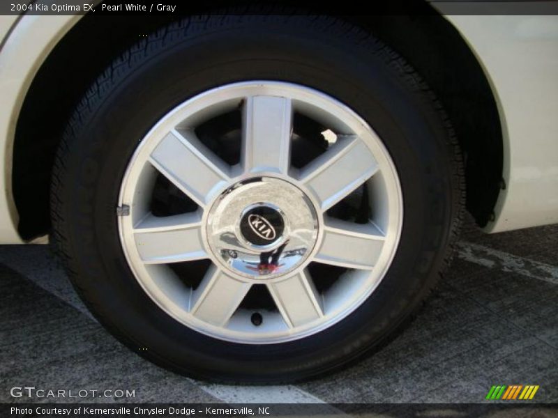 Pearl White / Gray 2004 Kia Optima EX