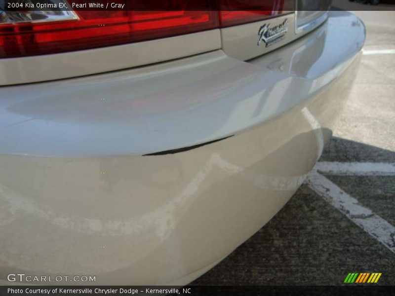 Pearl White / Gray 2004 Kia Optima EX