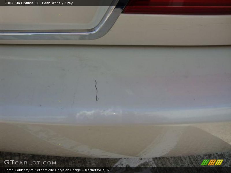 Pearl White / Gray 2004 Kia Optima EX