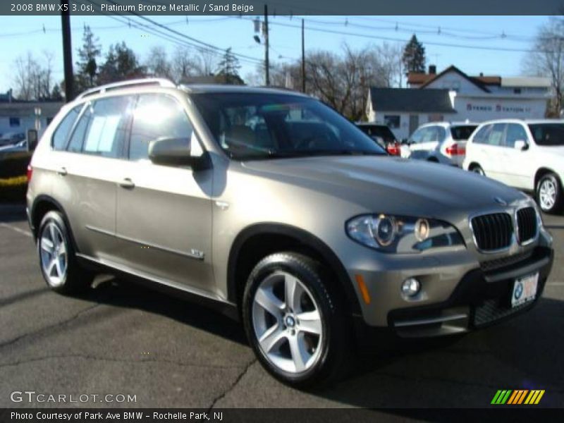 Platinum Bronze Metallic / Sand Beige 2008 BMW X5 3.0si