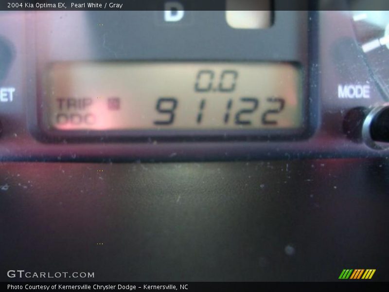 Pearl White / Gray 2004 Kia Optima EX