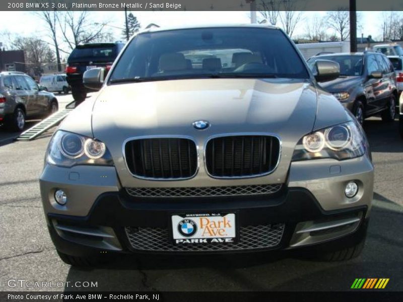 Platinum Bronze Metallic / Sand Beige 2008 BMW X5 3.0si