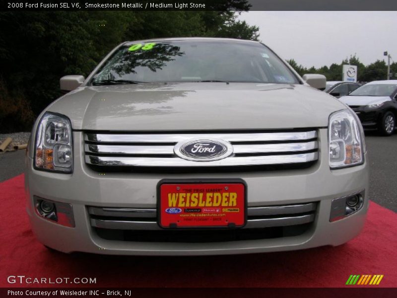 Smokestone Metallic / Medium Light Stone 2008 Ford Fusion SEL V6