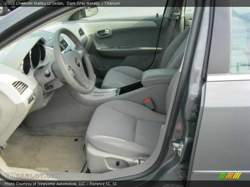 Dark Gray Metallic / Titanium 2009 Chevrolet Malibu LS Sedan