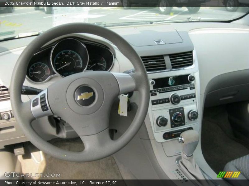 Dark Gray Metallic / Titanium 2009 Chevrolet Malibu LS Sedan