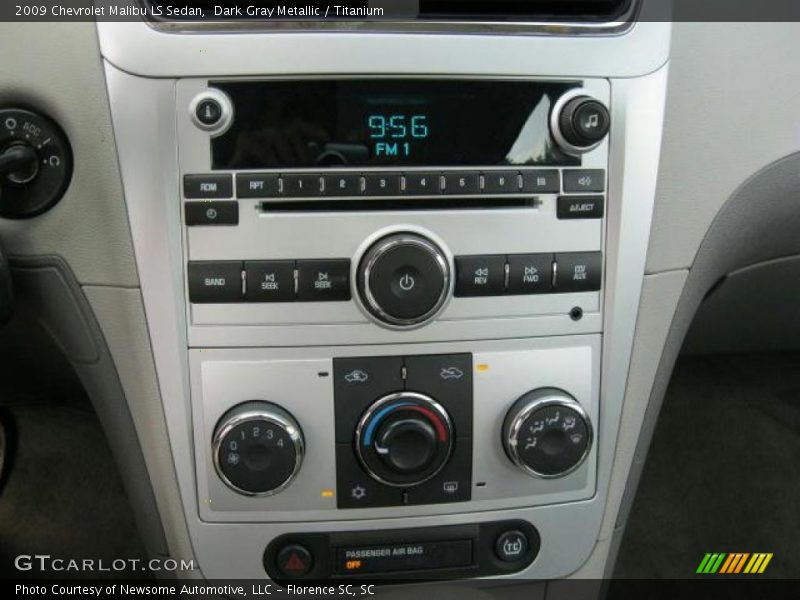 Dark Gray Metallic / Titanium 2009 Chevrolet Malibu LS Sedan
