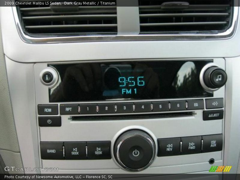 Dark Gray Metallic / Titanium 2009 Chevrolet Malibu LS Sedan