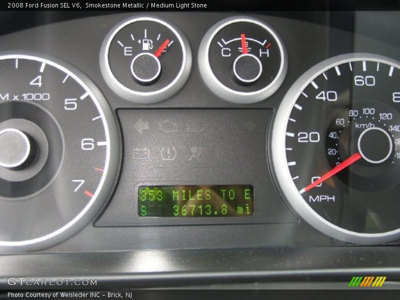 Smokestone Metallic / Medium Light Stone 2008 Ford Fusion SEL V6