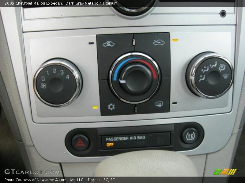 Dark Gray Metallic / Titanium 2009 Chevrolet Malibu LS Sedan