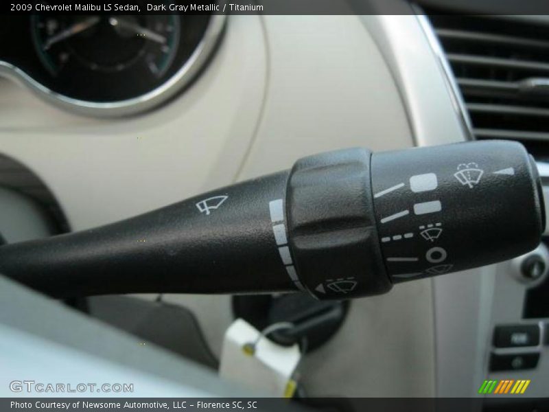 Dark Gray Metallic / Titanium 2009 Chevrolet Malibu LS Sedan