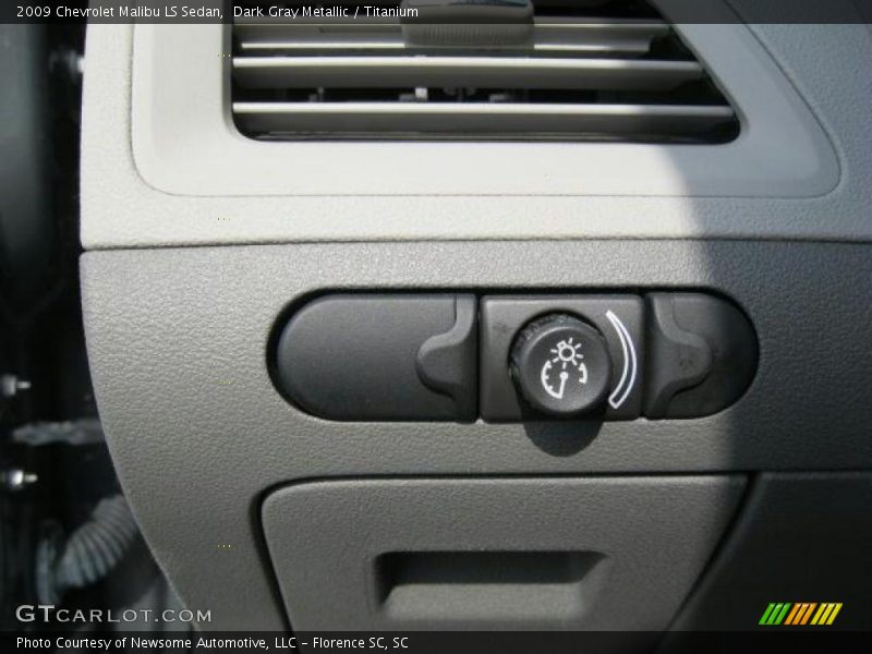 Dark Gray Metallic / Titanium 2009 Chevrolet Malibu LS Sedan
