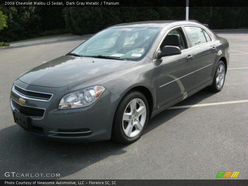 Dark Gray Metallic / Titanium 2009 Chevrolet Malibu LS Sedan