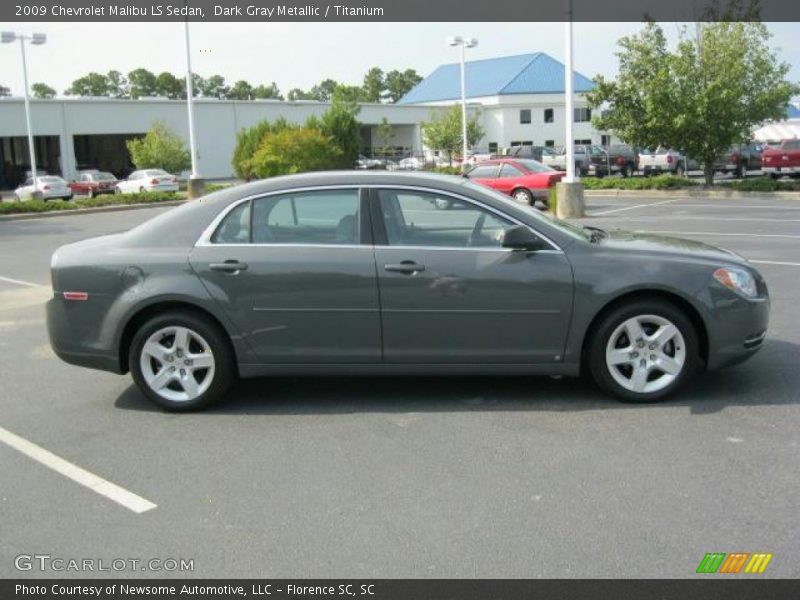 Dark Gray Metallic / Titanium 2009 Chevrolet Malibu LS Sedan