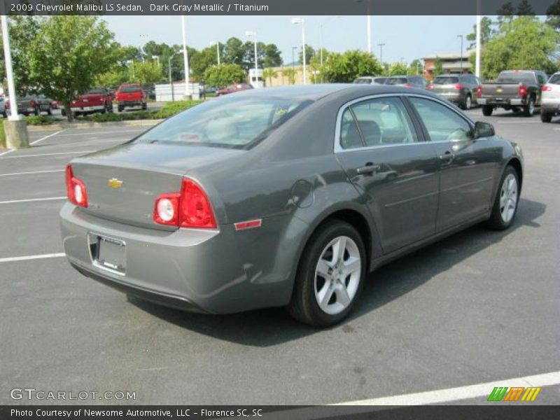 Dark Gray Metallic / Titanium 2009 Chevrolet Malibu LS Sedan