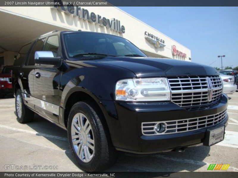 Black / Charcoal/Caramel 2007 Lincoln Navigator Ultimate