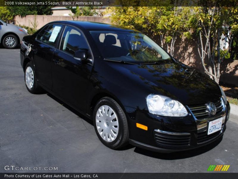 Black / Anthracite Black 2008 Volkswagen Jetta S Sedan