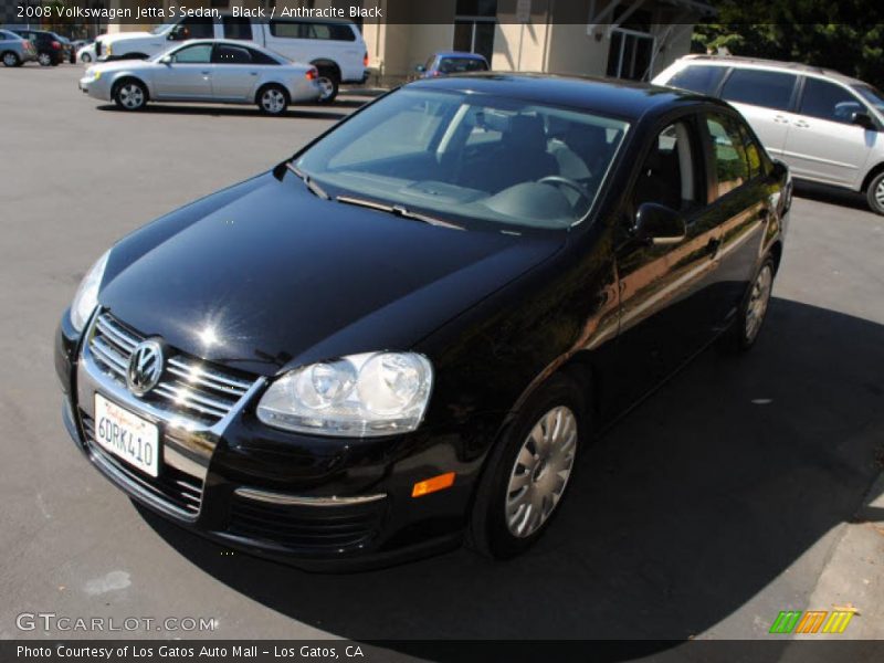 Black / Anthracite Black 2008 Volkswagen Jetta S Sedan