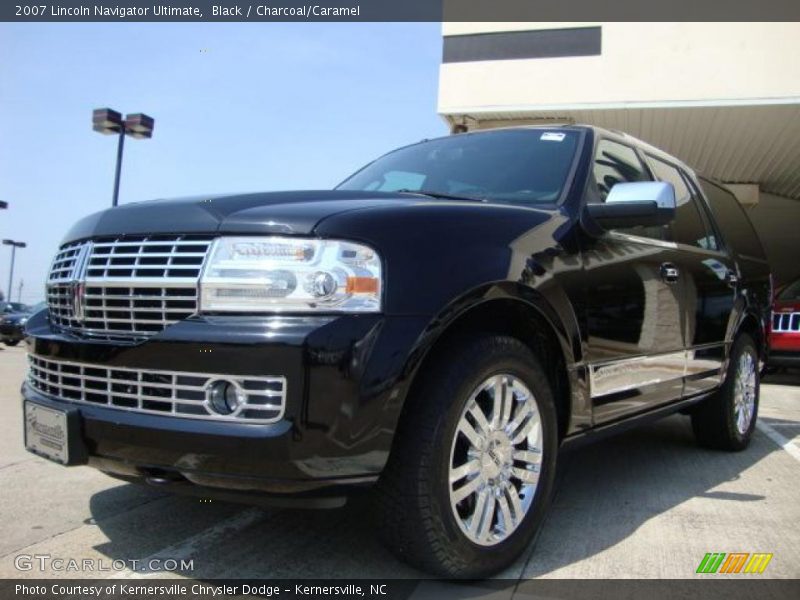 Black / Charcoal/Caramel 2007 Lincoln Navigator Ultimate