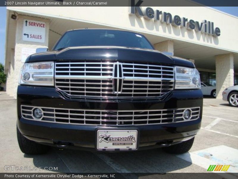 Black / Charcoal/Caramel 2007 Lincoln Navigator Ultimate