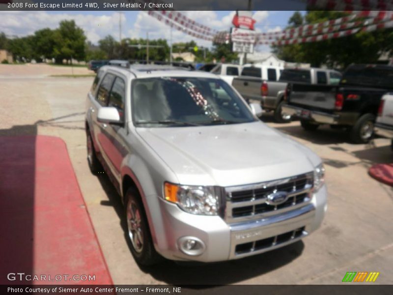 Silver Metallic / Charcoal 2008 Ford Escape Limited 4WD