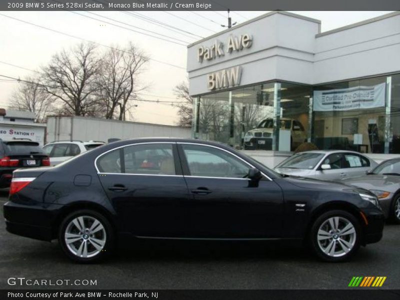 Monaco Blue Metallic / Cream Beige 2009 BMW 5 Series 528xi Sedan