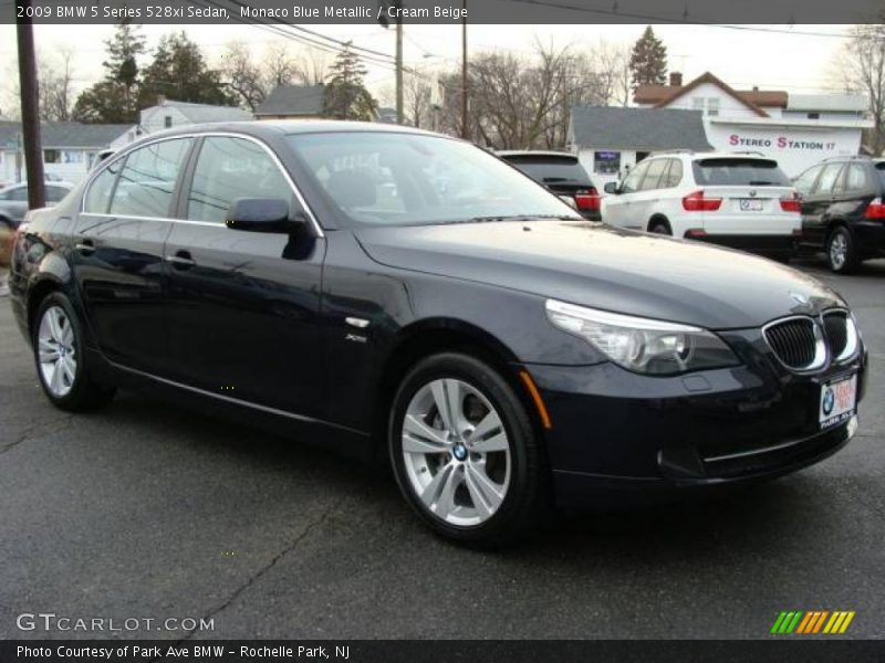 Monaco Blue Metallic / Cream Beige 2009 BMW 5 Series 528xi Sedan