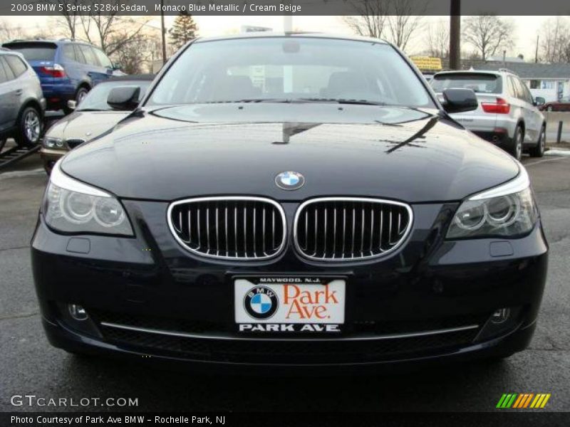 Monaco Blue Metallic / Cream Beige 2009 BMW 5 Series 528xi Sedan