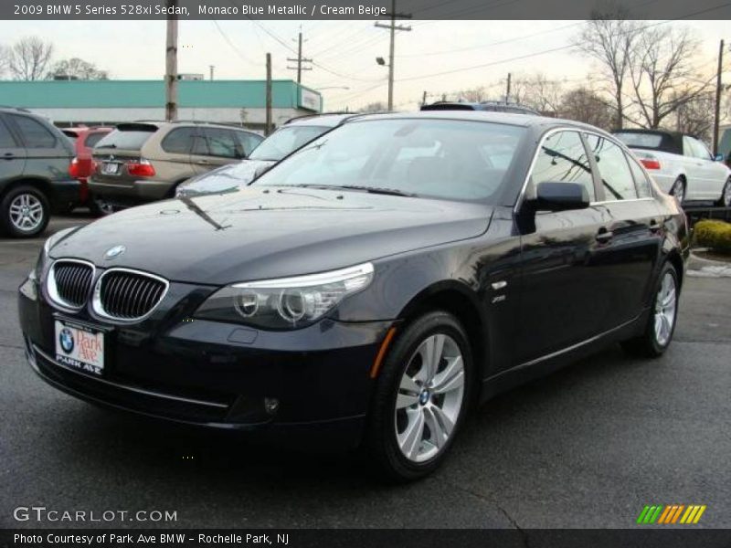 Monaco Blue Metallic / Cream Beige 2009 BMW 5 Series 528xi Sedan