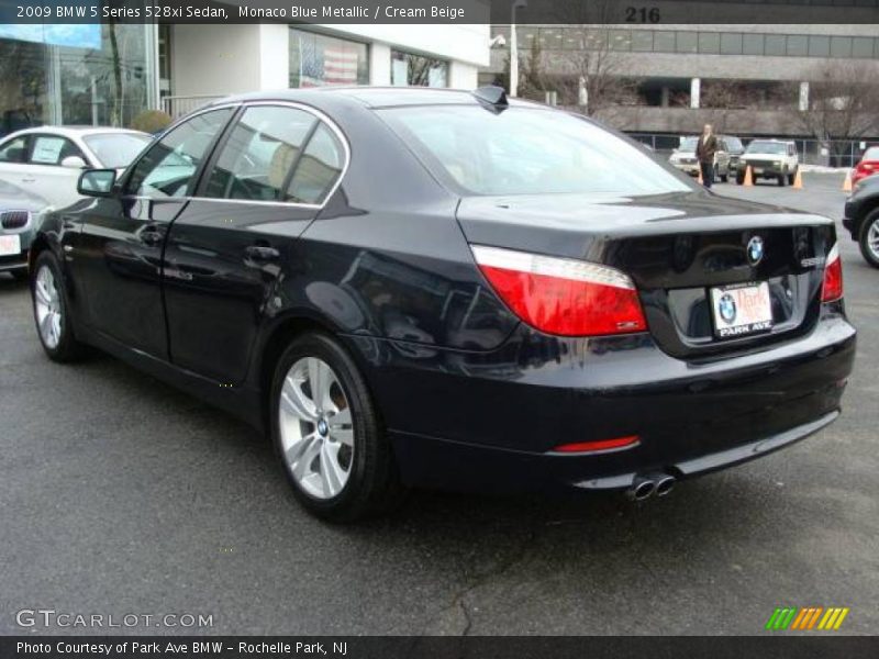 Monaco Blue Metallic / Cream Beige 2009 BMW 5 Series 528xi Sedan