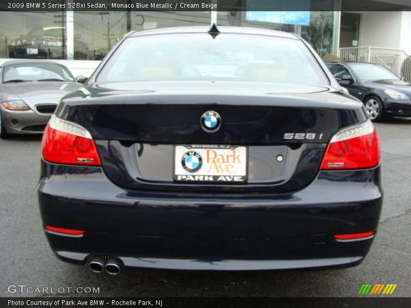 Monaco Blue Metallic / Cream Beige 2009 BMW 5 Series 528xi Sedan