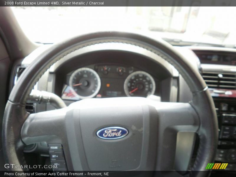 Silver Metallic / Charcoal 2008 Ford Escape Limited 4WD