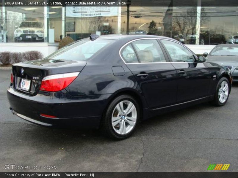 Monaco Blue Metallic / Cream Beige 2009 BMW 5 Series 528xi Sedan