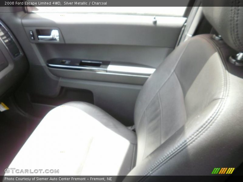 Silver Metallic / Charcoal 2008 Ford Escape Limited 4WD