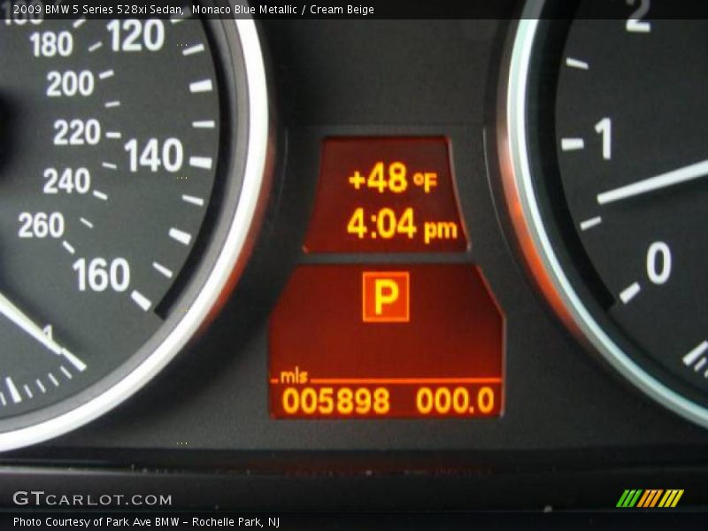 Monaco Blue Metallic / Cream Beige 2009 BMW 5 Series 528xi Sedan