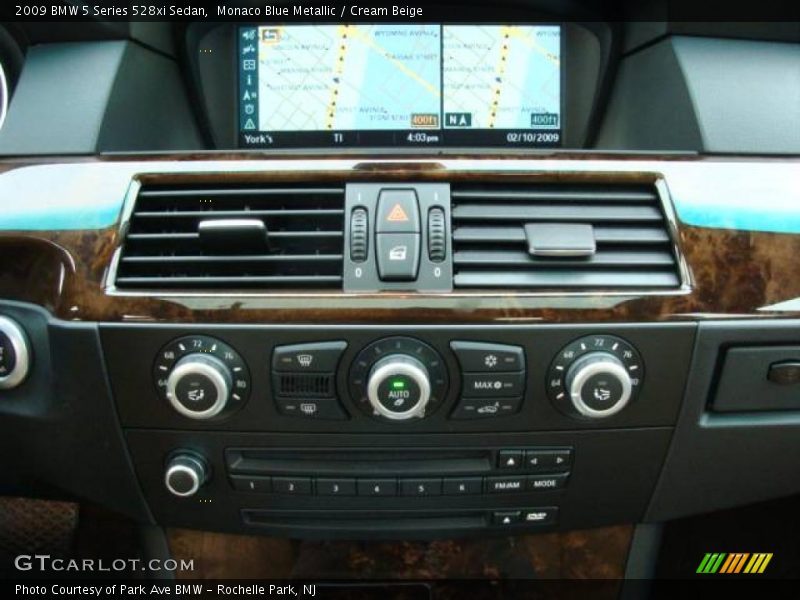 Monaco Blue Metallic / Cream Beige 2009 BMW 5 Series 528xi Sedan