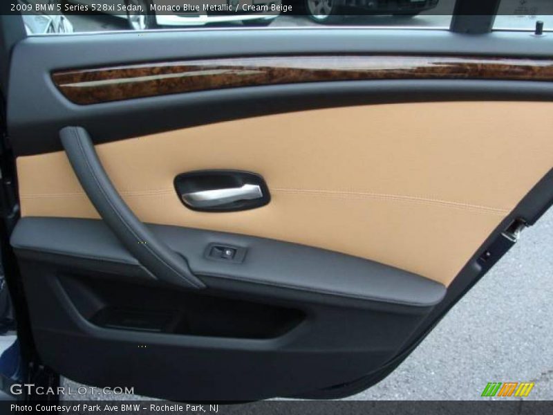 Monaco Blue Metallic / Cream Beige 2009 BMW 5 Series 528xi Sedan
