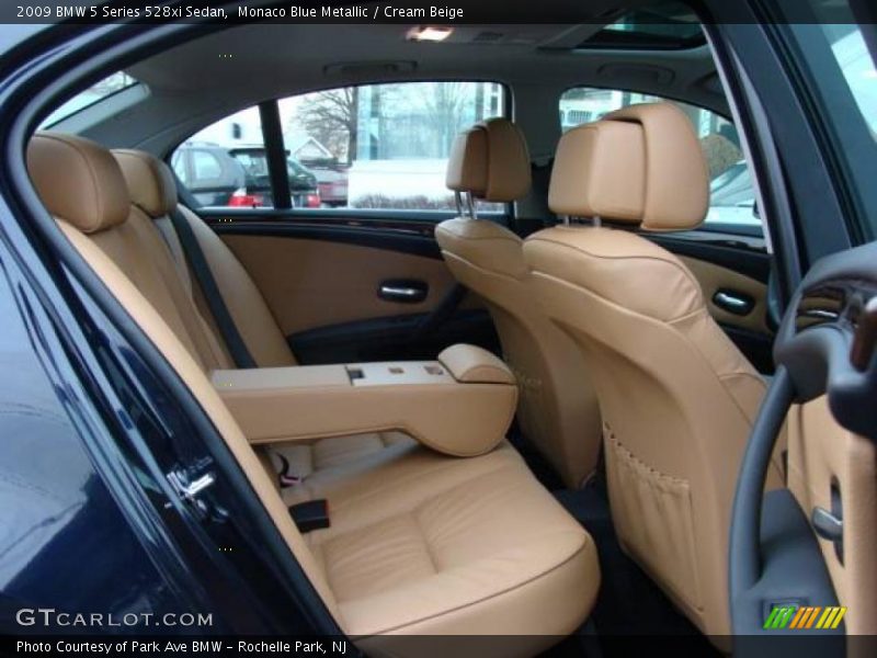 Monaco Blue Metallic / Cream Beige 2009 BMW 5 Series 528xi Sedan