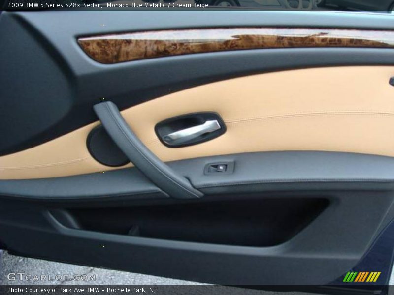 Monaco Blue Metallic / Cream Beige 2009 BMW 5 Series 528xi Sedan