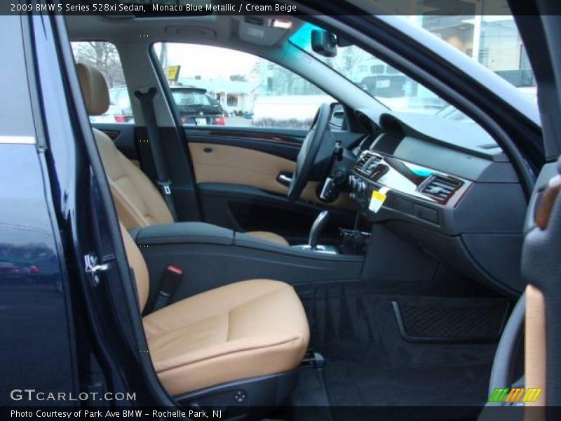 Monaco Blue Metallic / Cream Beige 2009 BMW 5 Series 528xi Sedan