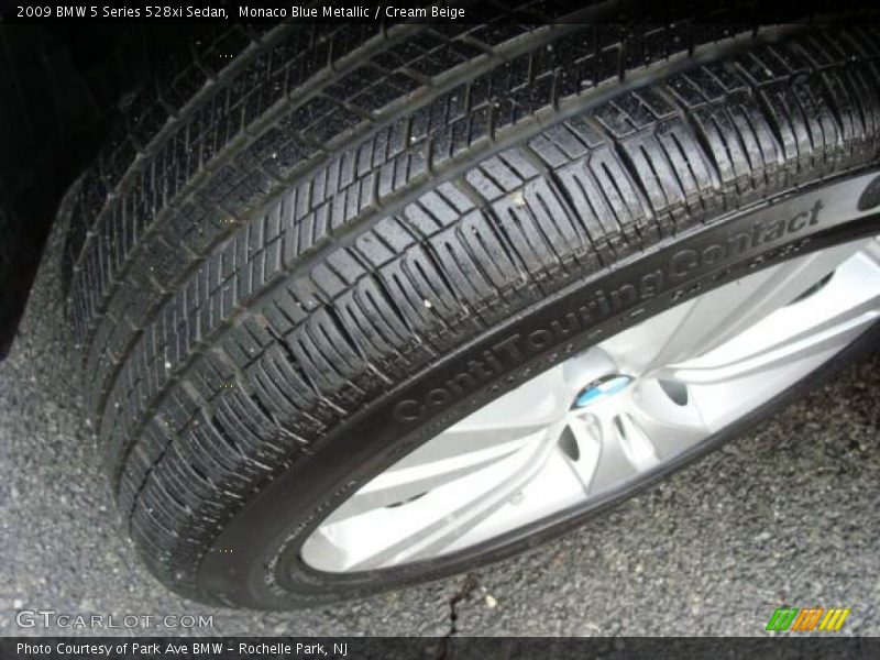 Monaco Blue Metallic / Cream Beige 2009 BMW 5 Series 528xi Sedan
